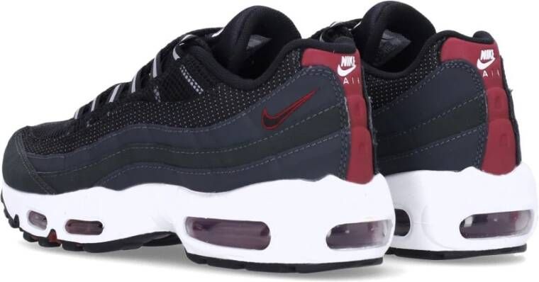 Nike Essential Lage Sneaker Antraciet Zwart Rood Wit Black Heren