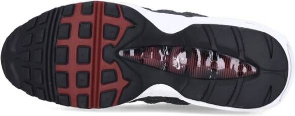 Nike Essential Lage Sneaker Antraciet Zwart Rood Wit Black Heren