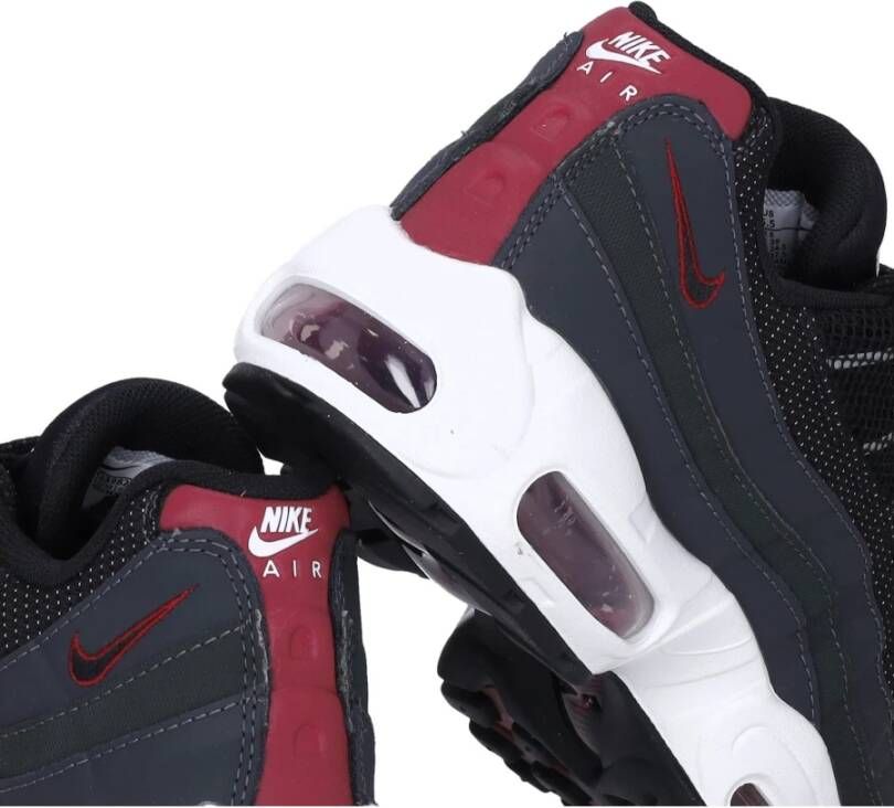 Nike Essential Lage Sneaker Antraciet Zwart Rood Wit Black Heren