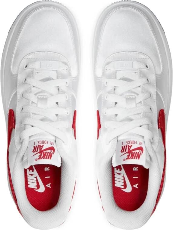 Nike Essentiële Sneakers Wit Rood White Dames