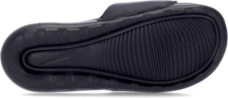 Nike Flexibele Slide Slippers Zwart Wit Black Dames