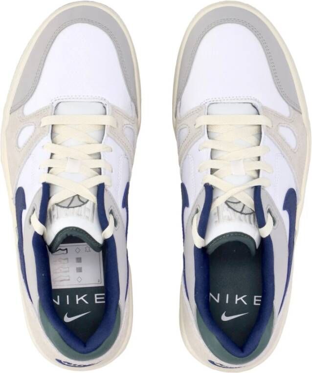 Nike Full Force Low Sneaker Wit Marineblauw Multicolor Heren