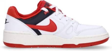 Nike Full Force Low Sneaker Wit Rood Zwart White Heren