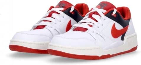 Nike Full Force Low Sneaker Wit Rood Zwart White Heren
