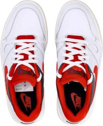 Nike Full Force Low Sneaker Wit Rood Zwart White Heren
