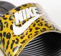 Nike Gedrukte Slide Pantoffels Chutney Wit Zwart Yellow Dames - Thumbnail 14