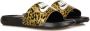 Nike Gedrukte Slide Pantoffels Chutney Wit Zwart Yellow Dames - Thumbnail 8