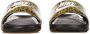 Nike Gedrukte Slide Pantoffels Chutney Wit Zwart Yellow Dames - Thumbnail 13