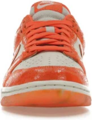Nike Gescheurde Oranje Lage Sneakers Multicolor Dames
