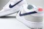 Nike herenschoenen Dunk Low Football Grey White Bright Crimson Midnight Navy- Heren Football Grey White Bright Crimson Midnight Navy - Thumbnail 8