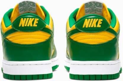 Nike Groen en Geel Dunk Low Sneakers Multicolor Heren