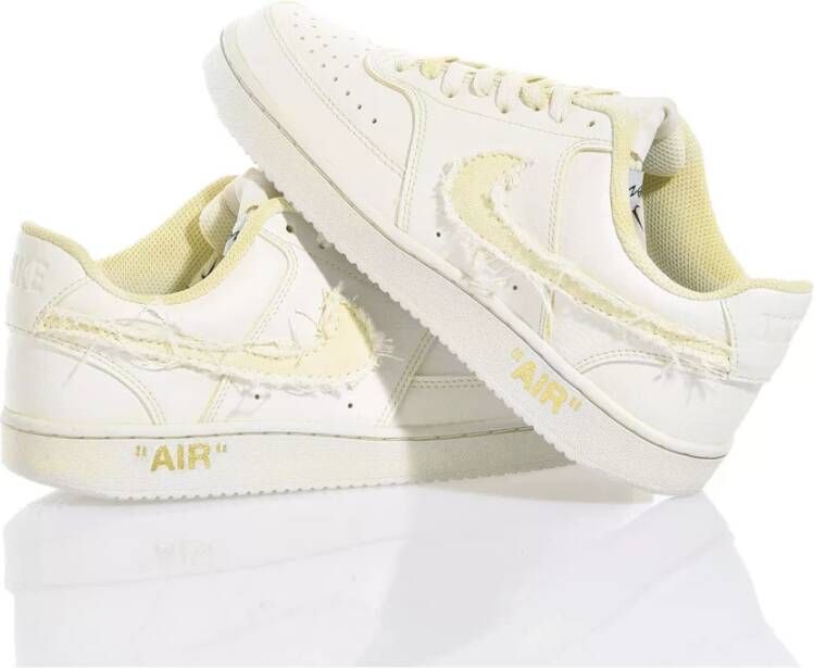 Nike Handgemaakte Gele Sneakers White Heren