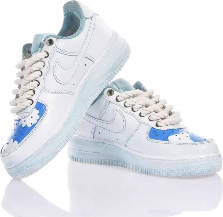 Nike Handgemaakte Lichtblauwe Sneakers Multicolor Heren