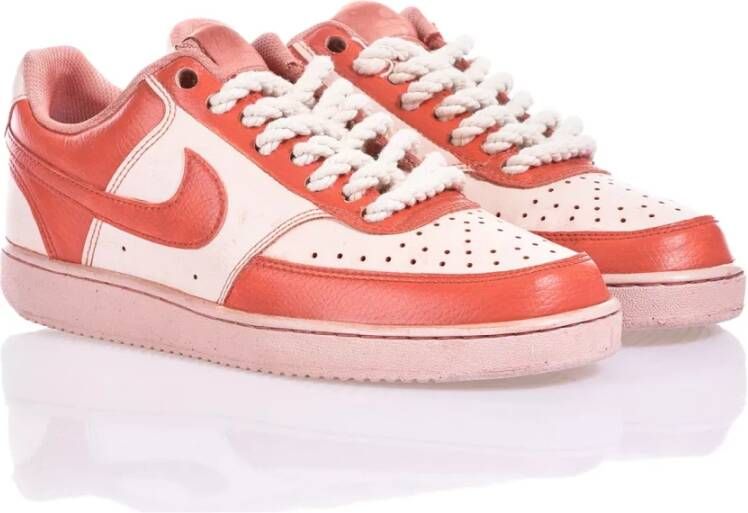 Nike Handgemaakte Rode Sneakers Aangepaste Schoenen Red Heren