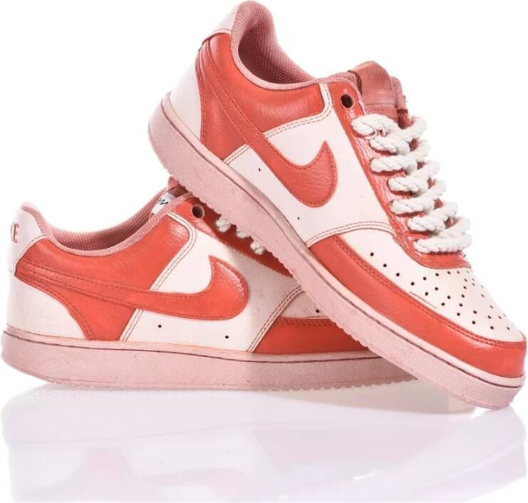 Nike Handgemaakte Rode Sneakers Aangepaste Schoenen Red Heren