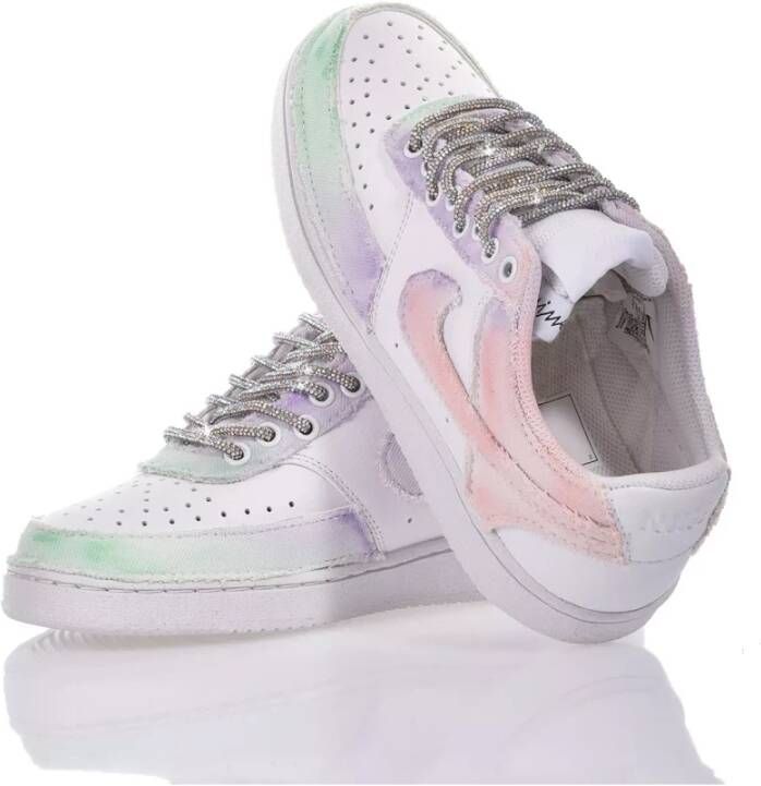 Nike Handgemaakte witte multicolor sneakers Multicolor Dames