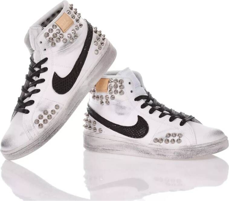 Nike Handgemaakte Witte Sneakers Aangepaste Schoenen Multicolor Heren