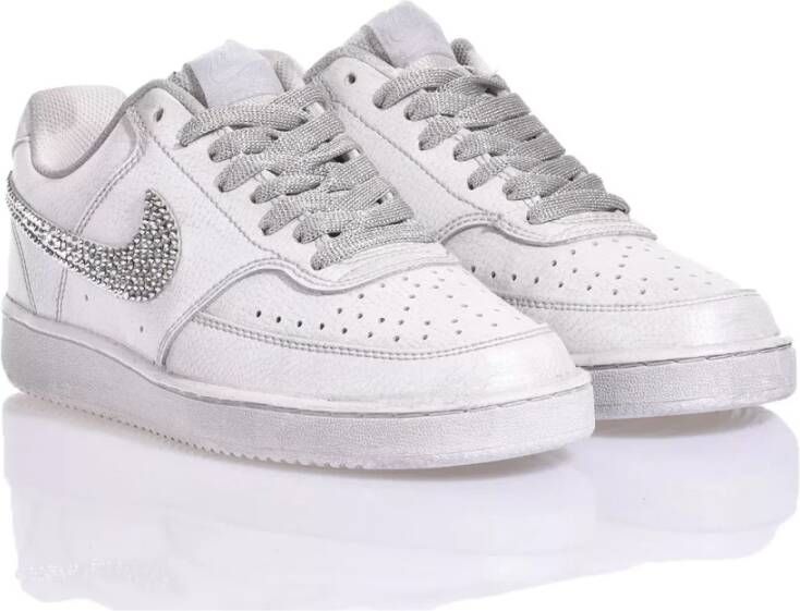 Nike Handgemaakte Zilveren Sneakers Gray Dames