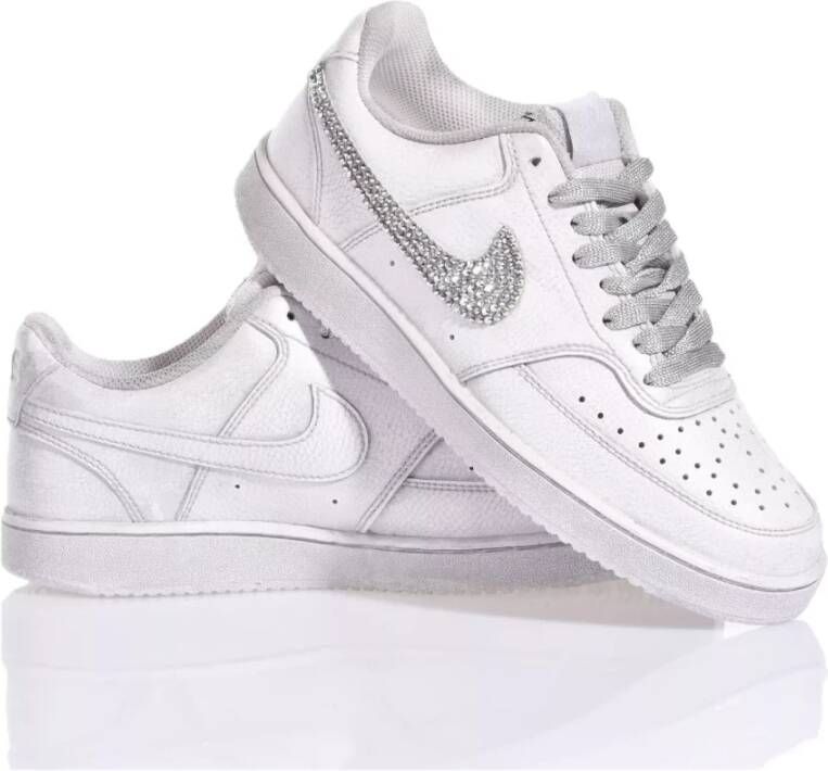 Nike Handgemaakte Zilveren Sneakers Gray Dames