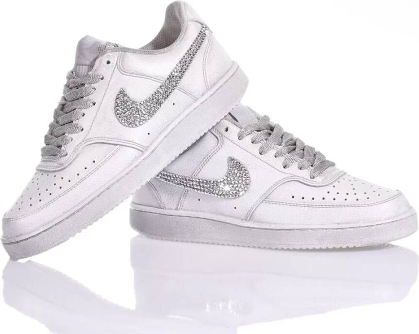 Nike Handgemaakte Zilveren Sneakers Gray Dames