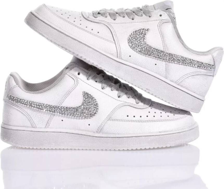 Nike Handgemaakte Zilveren Sneakers Gray Dames