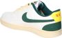 Nike Court Vision Low Sneakers Wit Donkergroen Beige - Thumbnail 3