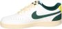 Nike Court Vision Low Sneakers Wit Donkergroen Beige - Thumbnail 4