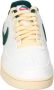 Nike Court Vision Low Sneakers Wit Donkergroen Beige - Thumbnail 5