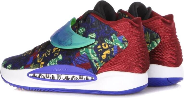 Nike Hoge Basketbalschoen Kd14 Saffier Meloen Multicolor Heren