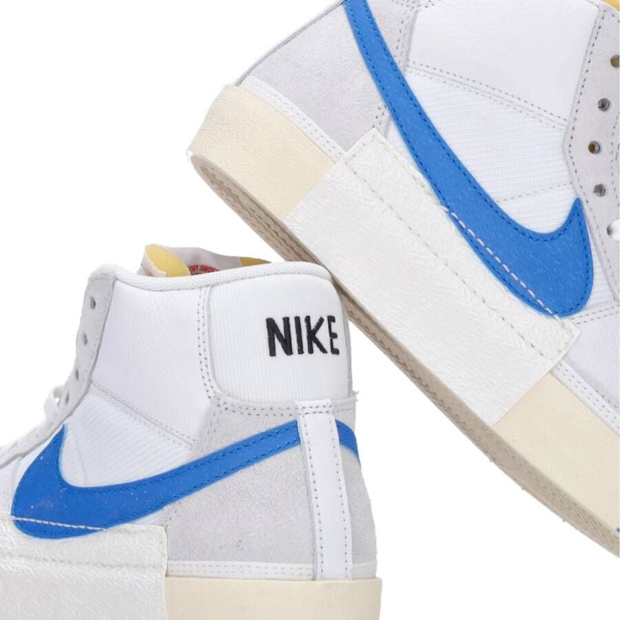 Nike Hoge Club Sneaker Wit Blauw Strand White Heren