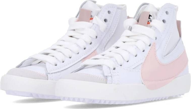 Nike Hoge Sneakers Wit Roze Jumbo White Dames
