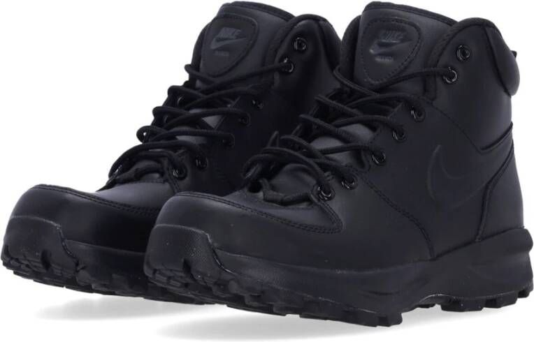 Nike Hoge Top Leren Laars Zwart Brown Heren