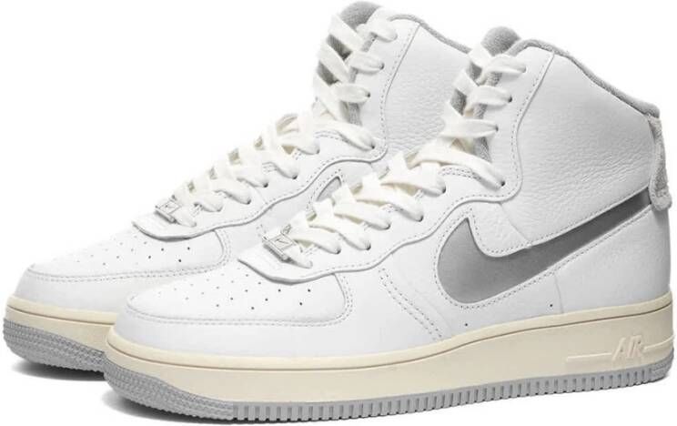 Nike Hoge Top Sculpt Sneakers Summit Wit Zilver White Dames