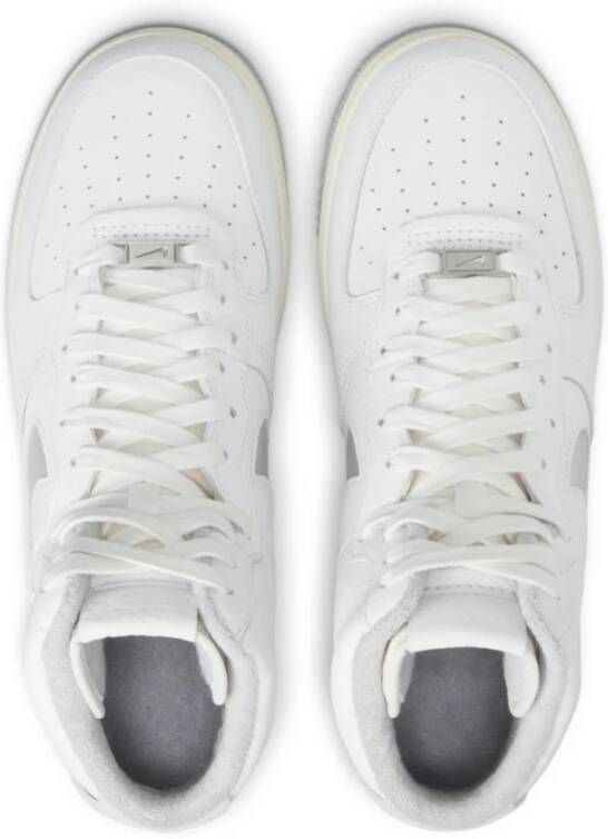 Nike Hoge Top Sculpt Sneakers Summit Wit Zilver White Dames