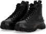 Nike Hoge Top Veterschoen Zwart Rood Blauw Black Dames - Thumbnail 5