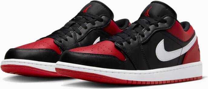 Nike Jordan 1 Low Leren Sneakers Black Dames