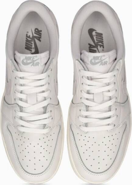 Nike Jordan 1 Retro Low Leren Sneakers White Heren
