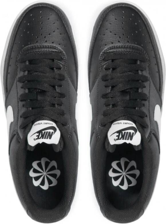 Nike Klassieke Court Vision Low Sneakers Zwart Heren