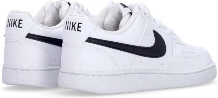 Nike Lage Court Vision Sneaker Wit Zwart White Heren