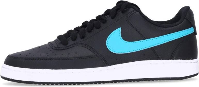 Nike Lage Court Vision Sneaker Zwart Wit Black Heren