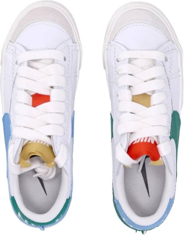 Nike Lage Schoen Blazer Jumbo Wit Blauw White Dames