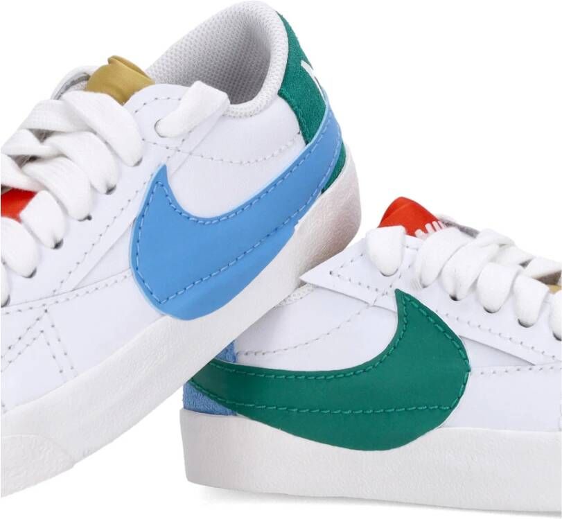 Nike Lage Schoen Blazer Jumbo Wit Blauw White Dames
