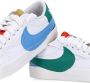 Nike Lage Schoen Blazer Jumbo Wit Blauw White Dames - Thumbnail 8