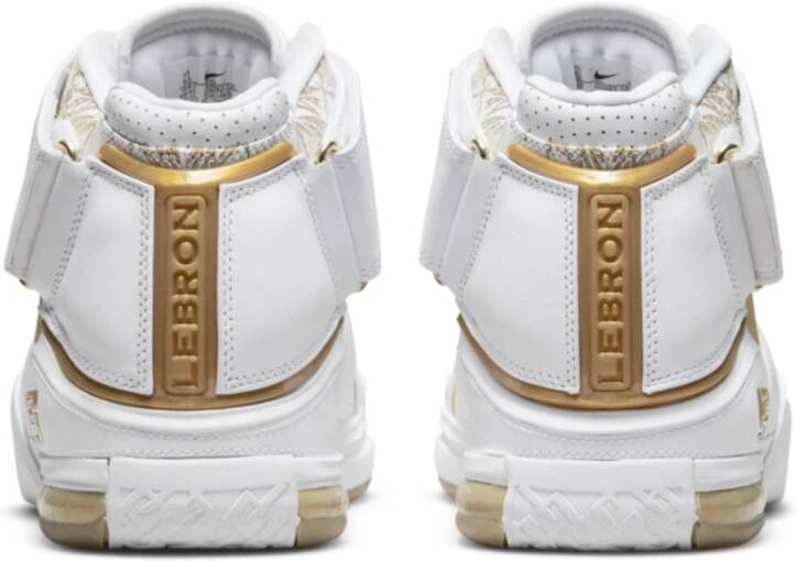 Nike LeBron II Wit Goud Sneakers White Heren