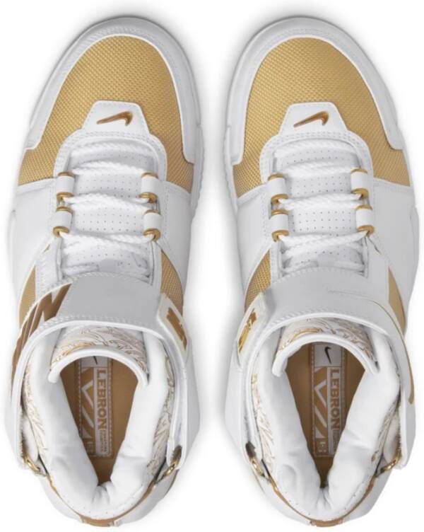 Nike LeBron II Wit Goud Sneakers White Heren