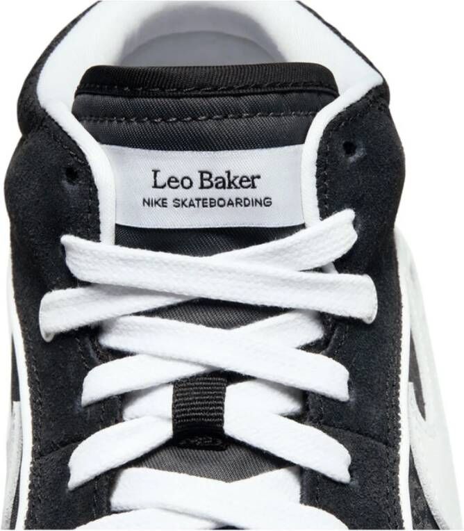 Nike Leren SB React LEO Sneakers Black Heren - Schoenen.nl