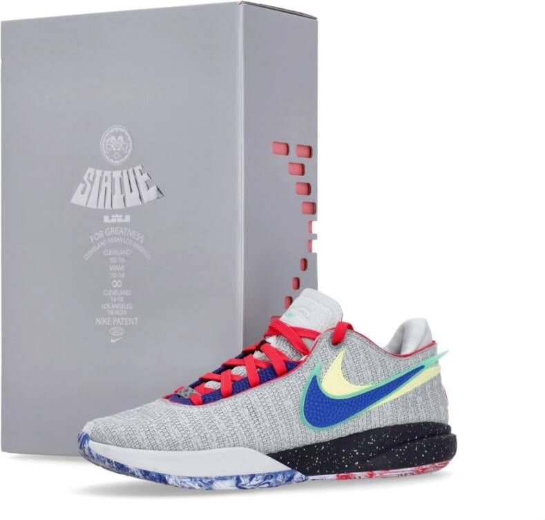 Nike Licht Zilveren Basketbalschoen met Xx Logo Gray Heren