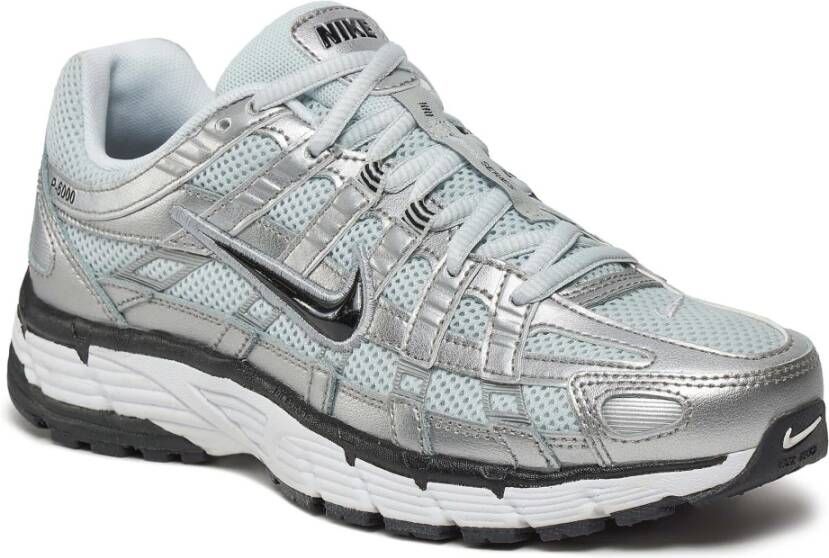 Nike P-6000 White Metallic Silver Pure Platinum Black- Dames White Metallic Silver Pure Platinum Black - Foto 11