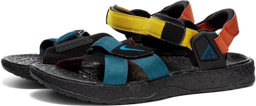 Nike Deschutz Sandalen Donker Teal Groen Zwart Dames