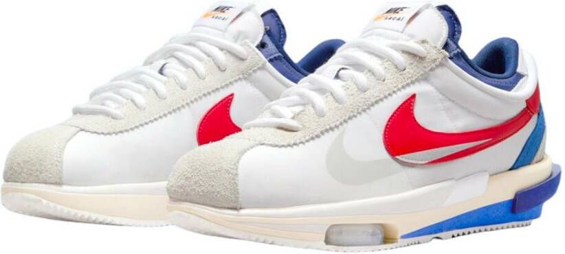 Nike Cortez 4.0 Sneakers in Rood Wit Blauw Wit Dames